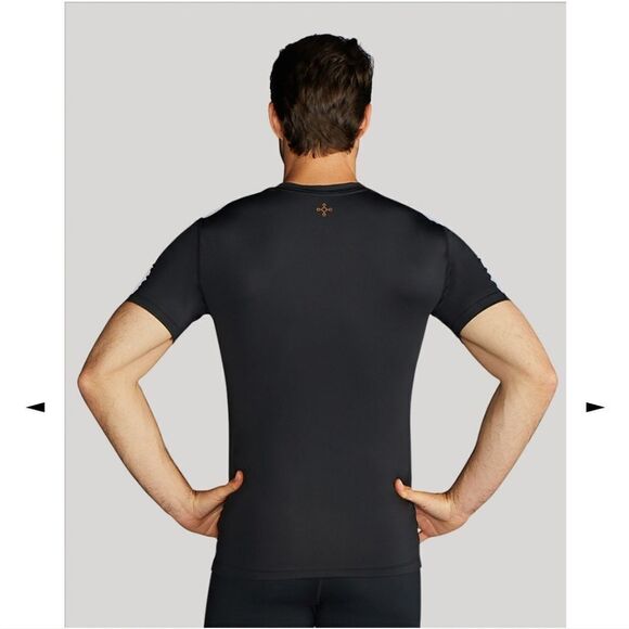 NWT Tommie Copper Mens Recovery Compression Short Sleeve V Neck - Picture 4 of 7